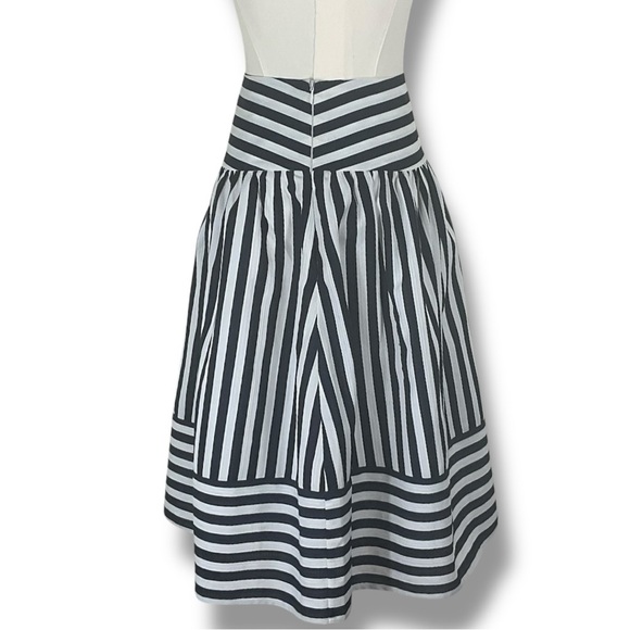 Anthropologie High Seas Skirt by Maeve Sz XS Blue and White Stripes NWT - Picture 6 of 16